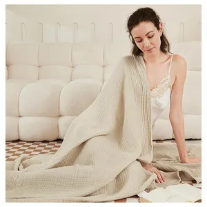 100%cotton Cotton Gauze Muslin Fabric For Baby Clothes Garment Sleepwear