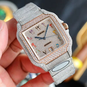 Reloj Mecánico de Lujo con Diamantes Moissanite, Estilo Hip Hop para Hombre - Product Image 2