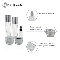 Ensemble de flacons de crème et de lotion pour soins de la peau de luxe 100 ml 120 ml