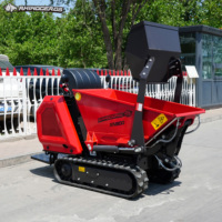 Rhinoceros XN800 920kg L-förmiger Mini-Dumper mit Kubota-Motor, Raupenlader, 0,26m Schaufelkapazität, Hydraulikpumpe, Ein Jahr Garantie
