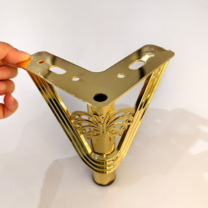 Commercio all'ingrosso dorato divano gambe in stile lusso 12cm 15cm in acciaio inox parti mobili gamba divano - Product Image 4