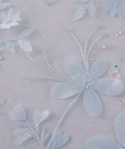 Largeur <span class=keywords><strong>140</strong></span> <span class=keywords><strong>cm</strong></span> Polyester <span class=keywords><strong>Blanc</strong></span> paillettes fleur Broderie Maille Tissu laser puces tulle Dentelle Tissu pour robe de mariée cheongsam - Product Image 6