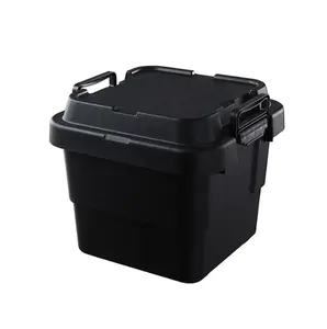 22L Stackable nhựa lưu trữ Chứa trường hợp khối lượng lớn cho cắm trại ngoài trời xe