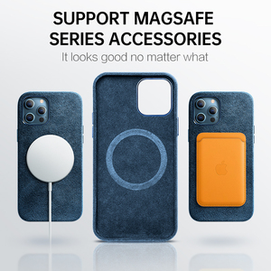 Casing Ponsel Magnet iPhone 12, Casing Kulit Digunakan untuk iPhone 12/12Pro/Pro Max/Min untuk Alc An Tara