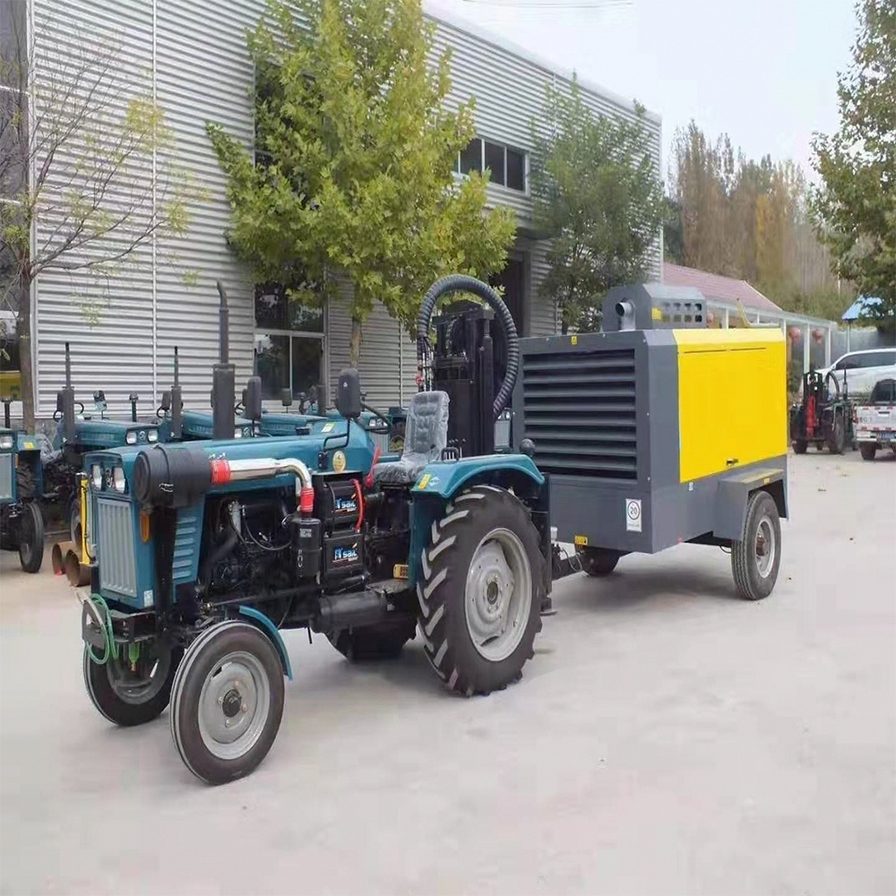 Mini remorque monté pas cher plate-forme de forage de puits d'eau KF150