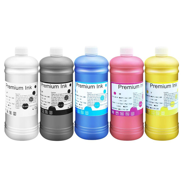 1000ML DTF Ink for Epson I3200 L18050 L8050 18100 L1800 1390 XP600 XP-15000 L805 ET-8550 8500 4880 Direct Transfer PET Film