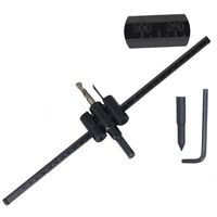 Scie cloche réglable 30-120 mm (1-3/16" à 4-3/4"), outil de perçage robuste à double lame pour le travail du bois