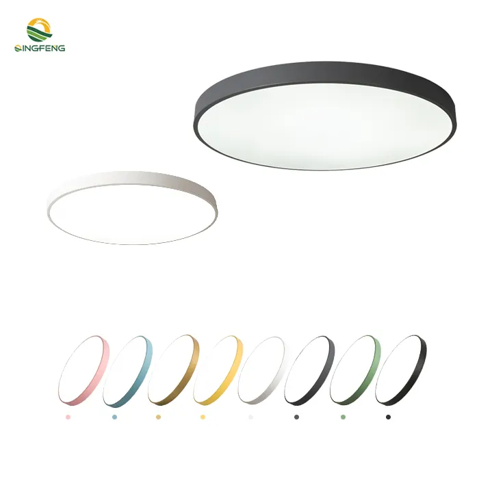Modern Indoor Home Acrylic Lights Macaron Round Ceiling Lighting Fixtures Ceiling Lamps Design ceil light led