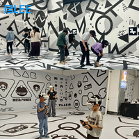 Proveedor de Sistemas de Arena de Realidad Virtual Multijugador con Movimiento Libre, Atracción Comercial Inmersiva de Realidad Virtual, Arena de Batalla VR