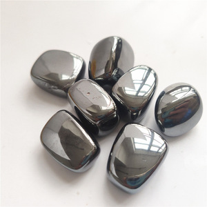 Vente en gros de pierres roulées polies en cristal, grossiste en pierres précieuses, hématite noire roulée pour la décoration intérieure - Product Image 1