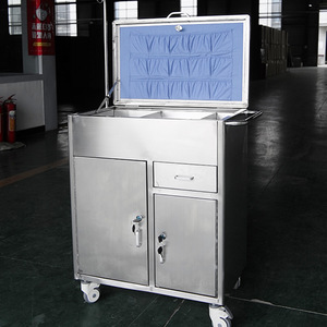All Stainless Steel Emergency Cart 650x400x860mm Multi Function Hospital Trolley For Medical Equipment Storage - Product Image 3