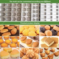 Ligne de production automatique de madeleines industrielles à gaz, machine de transformation de mini-cupcakes semi-automatique