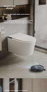 G837 Toilette intelligente suspendue tout-en-un, haute technologie, étanche, 110V/220V, toutes fonctions, commande vocale mains libres, G837 Wall - Product Image 3