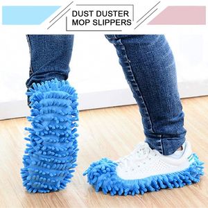 <b>Microfiber</b> Cleaning Mop Slippers Shoes Cover Dust Reusable Slippers Washable Shoes Cleaning Tool Shoe for House Bathroom Kitchen - Product Image 4