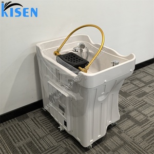 Lavabo Portátil Profesional para Lavado de Cabeza Kisen con Arco de Agua y Circulación - Diseño sin Tuberías con 2 Tanques - Product Image 3