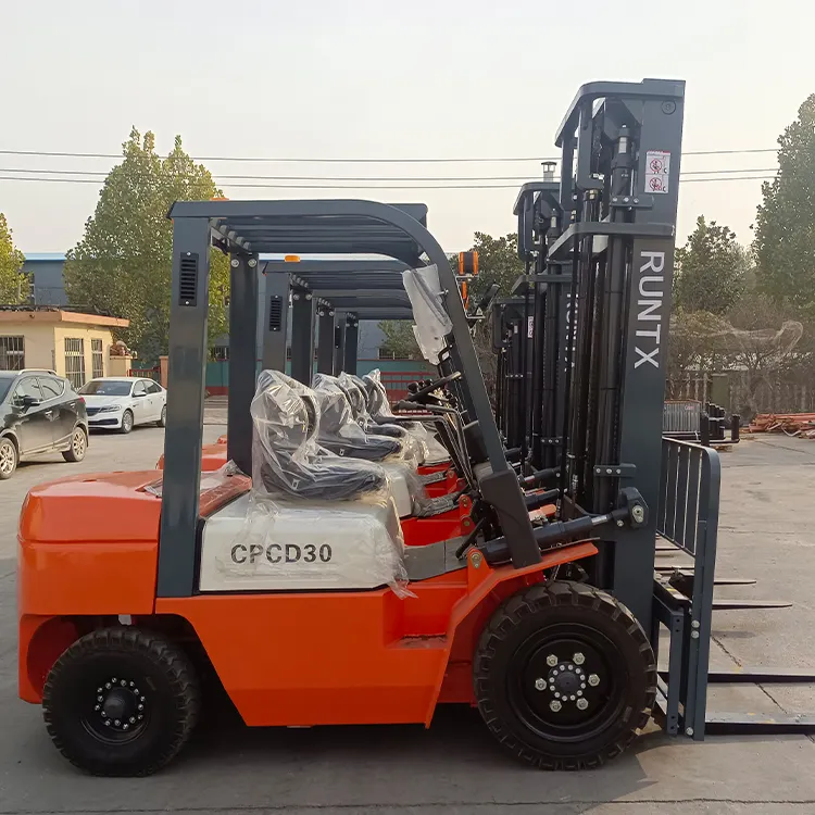 Pasokan langsung produsen truk Forklift besar Forklift Diesel Cina 1 Ton 3 Ton 5 Ton mesin Diesel pompa truk 2 tahap/3 tahap