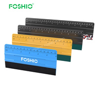 Logo Foshio outils de Film de vinyle de voiture personnalisés avec raclette d'emballage en plastique avec feutre