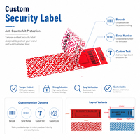 Étiquettes de sécurité anti-effraction en PET destructibles, imprimées sur mesure, autocollantes, anti-contrefaçon pour produits