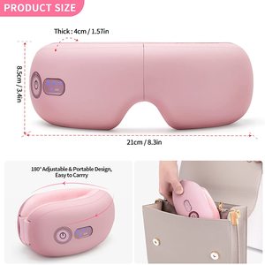 Massaggiatore Oculare Elettrico con Cintura Riscaldante, Portatile, Intelligente, con Compressione Calda e Vibrazione 3D, Strumento Visivo per il Dolore agli <span class=keywords><strong>Occhi</strong></span> - Product Image 6