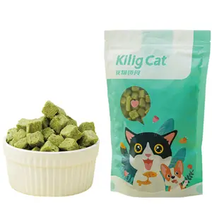 דשא הסיטונאי חתול יבש מזון לחיות מחמד מזון יבש catnip קוביות oem oem odm שיער טיפול חתול חטיפים