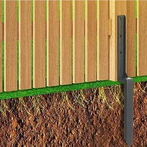 木製フェンスポスト修理用の頑丈なスチールフェンスポスト修理フェンスポストアンカーグラウンドスパイク - Product Image 4