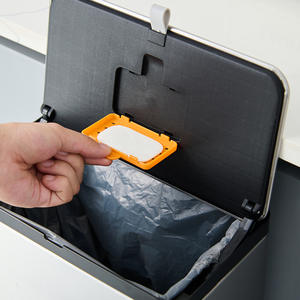 Poubelle à compost pour comptoir de cuisine Seau à déchets alimentaires en acier inoxydable avec couvercle Petit composteur - Product Image 5