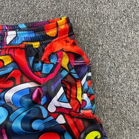 Grosir celana pendek katun Streetwear Pria celana pendek jala sublimasi kustom