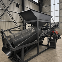 Trommel de criblage motorisé haute capacité en acier pour l'exploitation minière, séparateur rotatif à tambour pour minerai, sable et pierre 380/220V, garantie 1 an