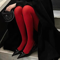 Collants en velours 120D pour femmes, taille haute, transparents, opaques, couleur unie, en spandex, nylon, sexy, design tricoté, taille XL
