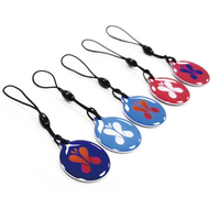 Étiquette d'identification d'animal de compagnie NFC codée par URL Collier en résine intelligente RFID Étiquette époxy 13.56Mhz pour chat et chien pour prévenir la perte