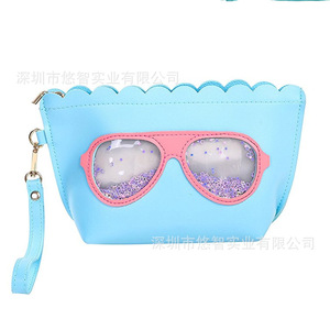 Cute candy-colored cosmetic bag with custom logo, portable travel cosmetic PU <b>storage</b> bag, <b>toiletry</b> bag - Product Image 4