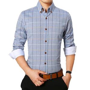 เสื้อเชิ้ตผู้ชายลายทางผ้าฝ้าย 100% แฟชั่นใหม่ ระบายอากาศได้ดี แห้งเร็ว เป็นมิตรกับสิ่งแวดล้อม เหมาะสำหรับฤดูร้อน ผ้าป๊อปลินคุณภาพสูง - Product Image 3