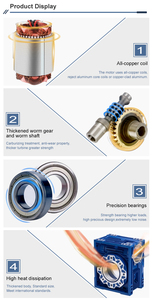 Topper thương hiệu động cơ điện với tùy chỉnh tỷ lệ 1:15 tốc độ giảm tốc hộp số - Product Image 5