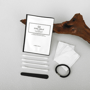 <span class=keywords><strong>Kit</strong></span> de tocador de hotel con almohadilla de algodón orgánico y bastoncillo de algodón cosmético, bolas de algodón, gomas para el cabello - Product Image 6
