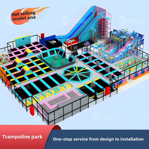 Playpedia Factory, équipement <span class=keywords><strong>de</strong></span> parc d'aventure commercial <span class=keywords><strong>de</strong></span> 1000 m², grand parc <span class=keywords><strong>de</strong></span> trampolines intérieur, parc <span class=keywords><strong>de</strong></span> trampolines sur mesure à thème - Product Image 3