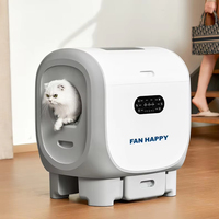 Bac à litière intelligent pour chat, pelle automatique, bac à litière électrique pour chat, semi-fermé, contrôle par application Wifi, nettoyage de la maison pour chat