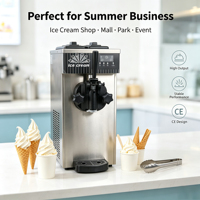 Machine à glace molle professionnelle Tolcat à saveur unique, petite machine à glace de comptoir, 110V 220V, haute qualité, meilleur prix