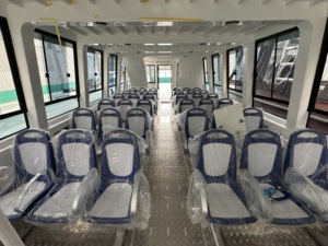 Nouveau bateau ferry catamaran en aluminium avec 60 sièges, 11,6 m x 4 m, double pont pour passagers, essence/gasoline - Product Image 5