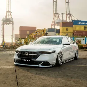 สำหรับ Honda Accord รุ่นที่ 11 ปี 2023 ชุดแต่งกันชนหลังแบบดิฟฟิวเซอร์ สีดำเงา สไตล์ TYPER สปอยเลอร์กันชนหลัง อุปกรณ์ตกแต่งรถยนต์ - Product Image 4