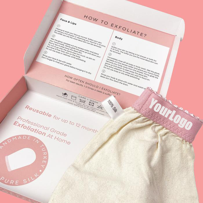 Высококачественные шелковые перчатки, отшелушивающие шелковые варежки для тела, турецкие шелковые перчатки