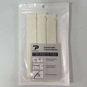 Directo de fábrica 3K textura de fibra de carbono Pickleball Paddle Edge Guard Tape 3 unids/pack Raqueta Marco <span class=keywords><strong>Protector</strong></span> Entrenamiento Personalización - Product Image 4