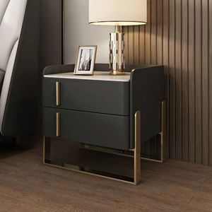 Table de chevet blanche de luxe moderne pour chambre à coucher ou hôpital pour l'utilisation d'appartement de meubles de maison - Product Image 6