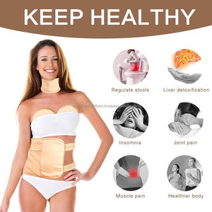 Paquete de 4 Compresas de Aceite de Ricino Reutilizables para Desintoxicación del Hígado, Estómago, Vientre, Cuello y Senos, Kit de Compresas Frías y Calientes - Product Image 5