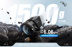Módulo de Cámara Térmica LWIR Antisísmica y Antivibración 640x512 1280x1024 1.0-8.0x para UAV IVaster50BPLW30M- - Product Image 3