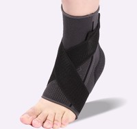 Attelle de soutien de la cheville pour le sport avec sangles - Orange Tailles S/M/L/XL