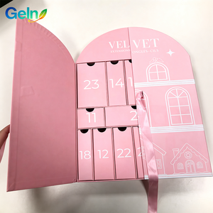 Caja de Regalo Ecológica de Alta Gama, Biodegradable, Reutilizable, con Relieve, para Set de Regalos, Cinta Decorativa, <span class=keywords><strong>Calendario</strong></span> de Adviento Cosmético - Product Image 3
