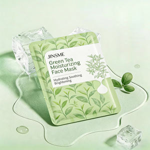 Mascarilla Facial Hidratante de Té Verde 120g, Antioxidante, Iluminadora, Ingredientes Orgánicos, Ácido Hialurónico, Aloe, Control de Grasa, Fábrica OEM - Product Image 1
