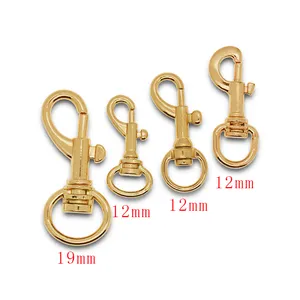 Hot Selling Snap Square Eye Swivel Trigger Snap Hook Lobster Clasp Zinc Alloy Accessories Bag Purse Strap Dog Leash Key Fob