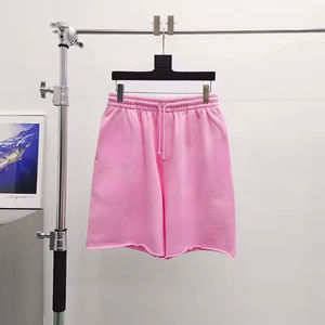 กางเกงขาสั้นทรงวีร์ธสไตล์ผ้าคอตตอนหนานุ่มสำหรับผู้ชาย พิมพ์ลายดอกไม้แบบ 3 มิติ กางเกงขาสั้นลำลองสไตล์สตรีทสำหรับฤดูร้อน มีเชือกผูกเอว - Product Image 6