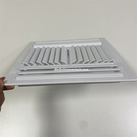 Tailles personnalisées en aluminium HVAC Grille de retour à 4 voies pour registres d'aération de plafond suspendu